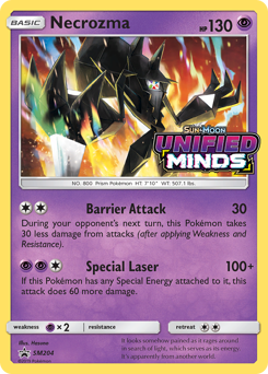 Necrozma, SM Black Star Promos #SM204, Pokémon TCG card