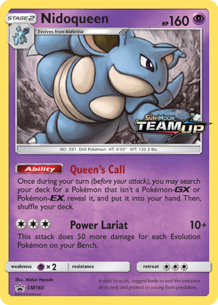 Nidoqueen, SM Black Star Promos #SM160, Pokémon TCG card