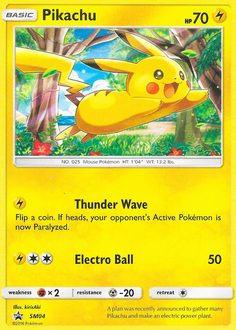 Pikachu, SM Black Star Promos #SM04, Pokémon TCG card