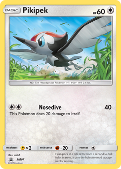 Pikipek, SM Black Star Promos #SM07, Pokémon TCG card