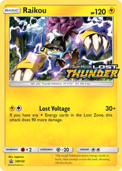 Raikou, SM Black Star Promos #SM150, Pokémon TCG card