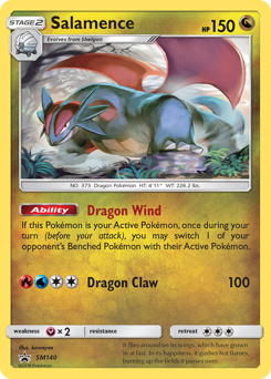 Salamence, SM Black Star Promos #SM140, Pokémon TCG card