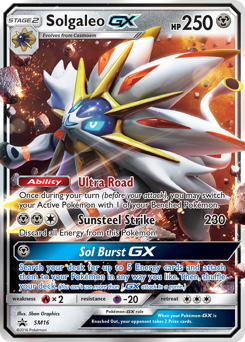Solgaleo-GX, SM Black Star Promos #SM16, Pokémon TCG card