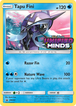 Tapu Fini, SM Black Star Promos #SM203, Pokémon TCG card