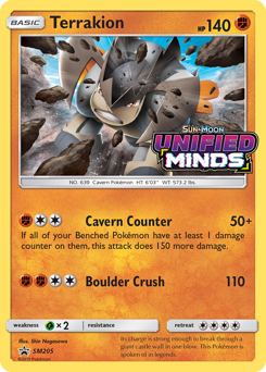 Terrakion, SM Black Star Promos #SM205, Pokémon TCG card
