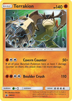 Terrakion, SM Black Star Promos #SM223, Pokémon TCG card