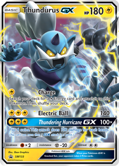 Thundurus-GX, SM Black Star Promos #SM133, Pokémon TCG card