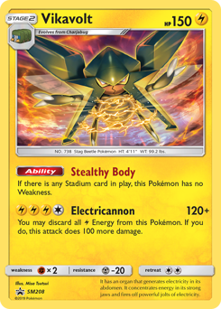 Vikavolt, SM Black Star Promos #SM208, Pokémon TCG card
