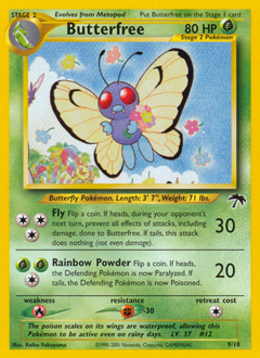 Butterfree, Southern Islands #9, Pokémon TCG card