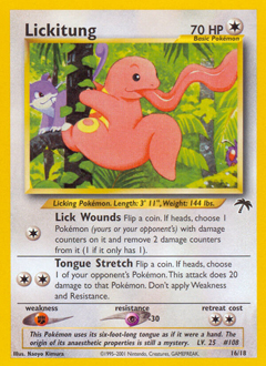 Lickitung, Southern Islands #16, Pokémon TCG card