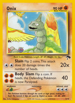 Onix, Southern Islands #3, Pokémon TCG card