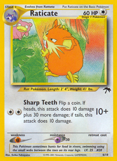 Raticate, Southern Islands #6, Pokémon TCG card