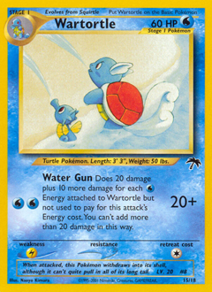 Wartortle, Southern Islands #15, Pokémon TCG card