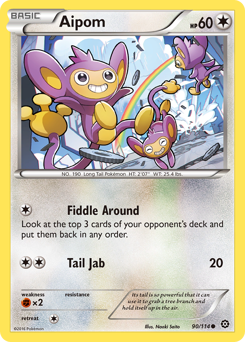 Aipom, Steam Siege #90, Pokémon TCG card