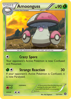 Amoonguss, Steam Siege #13, Pokémon TCG card