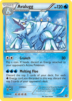 Avalugg, Steam Siege #37, Pokémon TCG card