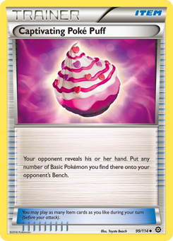Captivating Poké Puff, Steam Siege #99, Pokémon TCG card