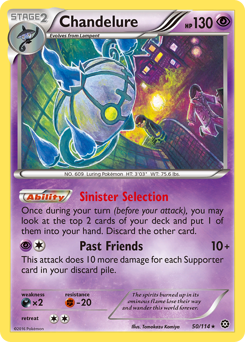 Chandelure, Steam Siege #50, Pokémon TCG card