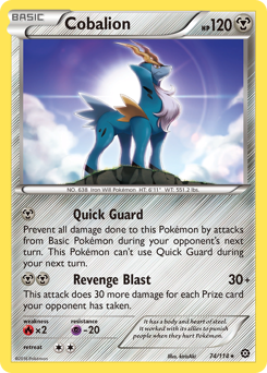 Cobalion, Steam Siege #74, Pokémon TCG card