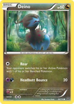 Deino, Steam Siege #84, Pokémon TCG card