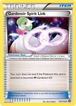 Gardevoir Spirit Link, Steam Siege #101, Pokémon TCG card