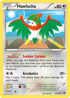 Hawlucha, Steam Siege #97, Pokémon TCG card