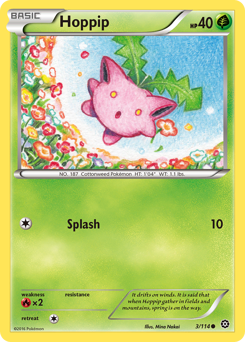 Hoppip, Steam Siege #3, Pokémon TCG card