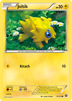 Joltik, Steam Siege #41, Pokémon TCG card