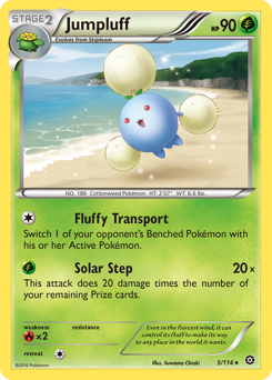 Jumpluff, Steam Siege #5, Pokémon TCG card