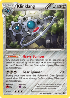 Klinklang, Steam Siege #73, Pokémon TCG card