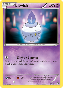 Litwick, Steam Siege #48, Pokémon TCG card
