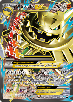 M Steelix-EX, Steam Siege #109, Pokémon TCG card