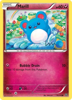 Marill, Steam Siege #76, Pokémon TCG card