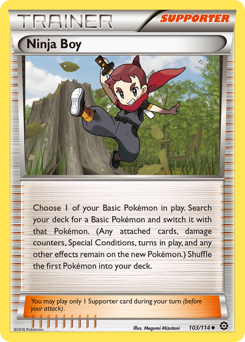 Ninja Boy, Steam Siege #103, Pokémon TCG card
