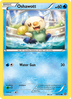 Oshawott, Steam Siege #30, Pokémon TCG card