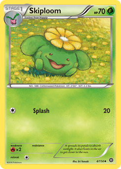 Skiploom, Steam Siege #4, Pokémon TCG card