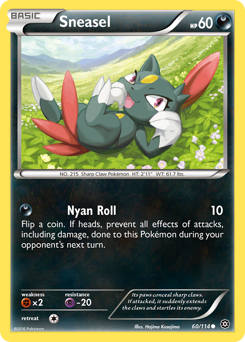 Sneasel, Steam Siege #60, Pokémon TCG card