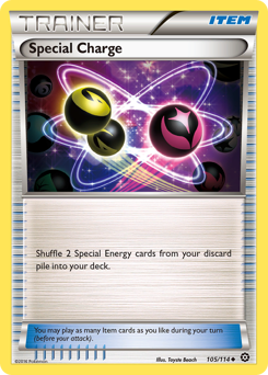 Special Charge, Steam Siege #105, Pokémon TCG card