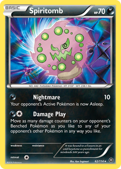 Spiritomb, Steam Siege #62, Pokémon TCG card