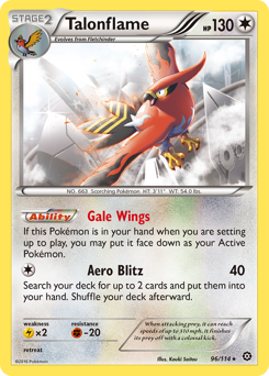 Talonflame, Steam Siege #96, Pokémon TCG card