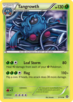 Tangrowth, Steam Siege #2, Pokémon TCG card