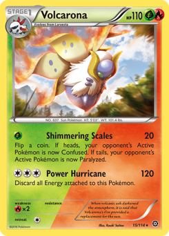 Volcarona, Steam Siege #15, Pokémon TCG card