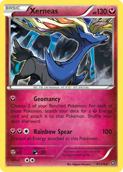 Xerneas, Steam Siege #81, Pokémon TCG card