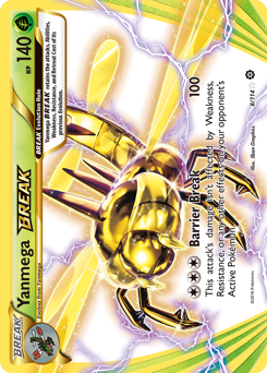 Yanmega BREAK, Steam Siege #8, Pokémon TCG card