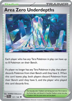 Area Zero Underdepths, Stellar Crown #131, Pokémon TCG card