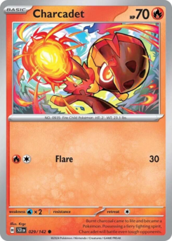 Charcadet, Stellar Crown #29, Pokémon TCG card