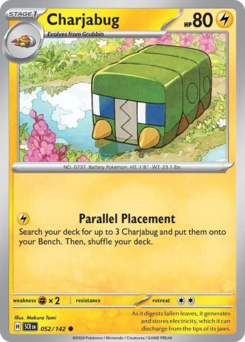 Charjabug, Stellar Crown #52, Pokémon TCG card