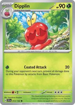 Dipplin, Stellar Crown #13, Pokémon TCG card