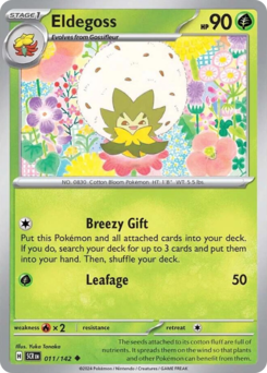 Eldegoss, Stellar Crown #11, Pokémon TCG card
