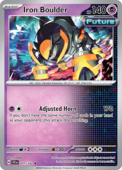 Iron Boulder, Stellar Crown #71, Pokémon TCG card